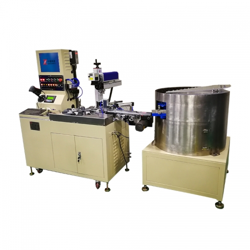 广州60 round plastic shell rotary automatic laser marking machine